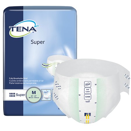 TENA Super Incontinence Brief M Overnight, PK 56 67401